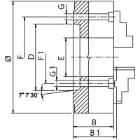 Vorschau: ZENTRA Dreibackenfutter DIN 55026 Vorschau: ZENTRA Dreibackenfutter DIN 55026
