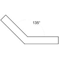 Vorschau: Gehrungswinkel 135°, mit Anschlag Vorschau: Gehrungswinkel 135°, mit Anschlag