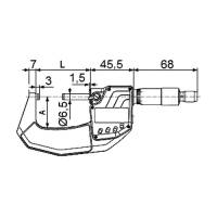 Vorschau: Digitale Bügelmessschraube IP65, Typ 6017 Vorschau: Digitale Bügelmessschraube IP65, Typ 6017