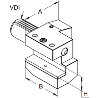 Vorschau: VDI Werkzeughalter DIN 69880 Form C2, links Vorschau: VDI Werkzeughalter DIN 69880 Form C2, links