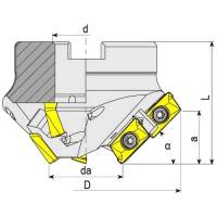 Preview: Helix chamfer milling cutter for AP.. Inserts Preview: Helix chamfer milling cutter for AP.. Inserts