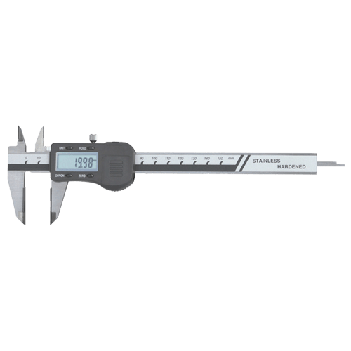 Digital caliper with carbide measuring faces, type 618