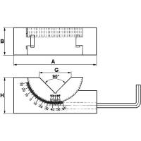 Vorschau: Winkelprisma, feineinstellbar mit Schneckengetriebe Vorschau: Winkelprisma, feineinstellbar mit Schneckengetriebe