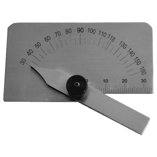 Twist drill grinding gauge, made of steel, type 8380