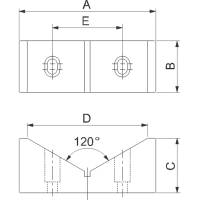 Preview: V-jaw for high-power vice, type MC2 Preview: V-jaw for high-power vice, type MC2