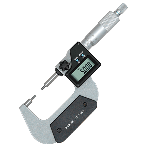 Outside micrometer with stepped measuring faces Type 686