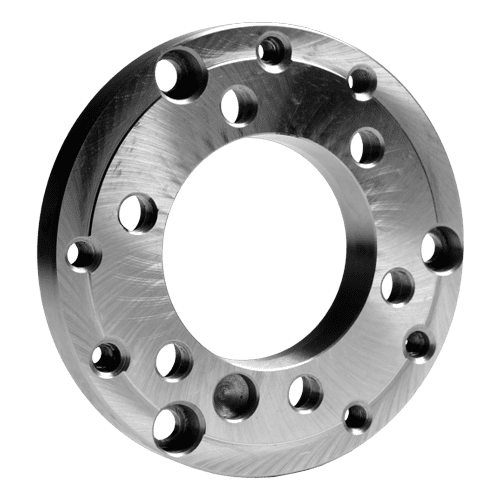 Drehmaschinen-Flansche DIN 55026, fertig bearbeitet