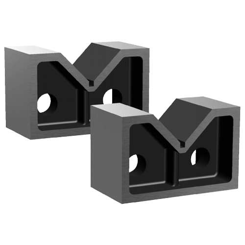 Pair of V-blocks without clamping bracket