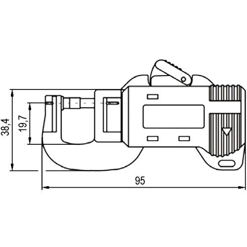 Digitale Dickenmessgerät 565/2, Messbereich 0 - 12 mm