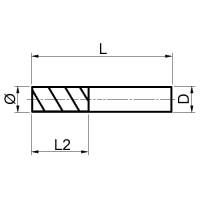 Vorschau: VHM-Fräser für Aluminium und Buntmetalle, 3-schneidig 55° Vorschau: VHM-Fräser für Aluminium und Buntmetalle, 3-schneidig 55°