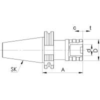 Vorschau: Gewindeschneidfutter mit Längenausgleich, DIN 69871 Vorschau: Gewindeschneidfutter mit Längenausgleich, DIN 69871