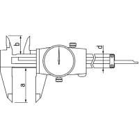 Preview: Precision caliper with hidden gear rod, DIN 862, type 495 Preview: Precision caliper with hidden gear rod, DIN 862, type 495