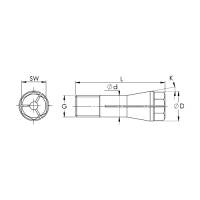 Vorschau: Spannzange 635E für Mehrspindelbohrköpfe Vorschau: Spannzange 635E für Mehrspindelbohrköpfe
