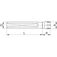 Vorschau: Spannzangenverlängerung ER Mini mit Spannfläche Vorschau: Spannzangenverlängerung ER Mini mit Spannfläche