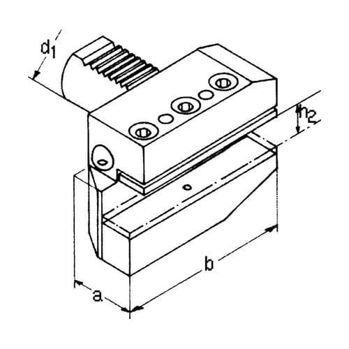 VDI Werkzeughalter DIN 69880 Form B6, links, lang