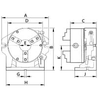 Preview: ZENTRA Simple indexing spacer incl. lathe chuck Preview: ZENTRA Simple indexing spacer incl. lathe chuck