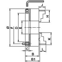 Vorschau: ZENTRA Dreibackenfutter mit radialer Feineinstellung Vorschau: ZENTRA Dreibackenfutter mit radialer Feineinstellung