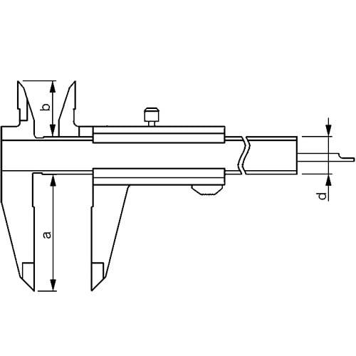 Messing Messschieber antimagnetisch, Typ 496/1