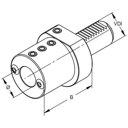 VDI Werkzeughalter DIN 69880 Form E2