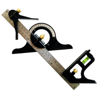 Vorschau: Kombiwinkel mit Wasserwaage/Winkelmessgerät, 300mm Vorschau: Kombiwinkel mit Wasserwaage/Winkelmessgerät, 300mm