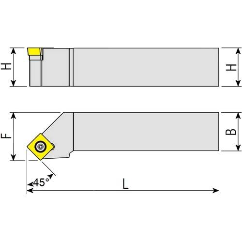 Drehhalter SSSCR/L, Wendeplattenhalter