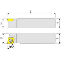 Preview: External Turning tool SCLCR/L for swiss-type machines Preview: External Turning tool SCLCR/L for swiss-type machines