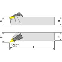 Preview: Indexable Insert holder DVHNR/L, turning tool holder Preview: Indexable Insert holder DVHNR/L, turning tool holder