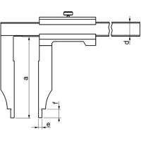 Preview: Control caliper without tips, DIN 862, type 722 Preview: Control caliper without tips, DIN 862, type 722