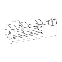 Preview: Precision tool maker vice with spindle, PPH-B Preview: Precision tool maker vice with spindle, PPH-B