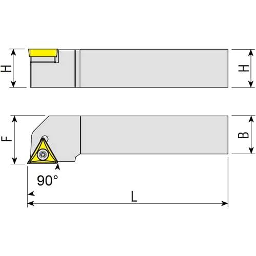 Drehhalter STGCR/L, Wendeplattenhalter