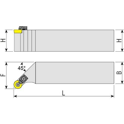 Drehhalter SRGCR/L, Wendeplattenhalter