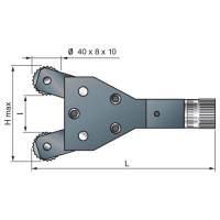 Vorschau: Rändelwerkzeug mit gegenüberliegenden Rollen, Typ 193 Vorschau: Rändelwerkzeug mit gegenüberliegenden Rollen, Typ 193