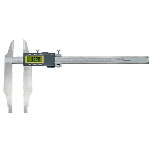 Digital control caliper with tips, DIN 862, ABS, type 6106