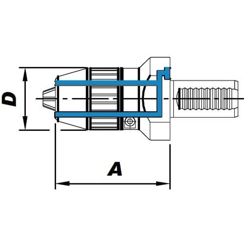 NC Bohrfutter VDI DIN 69880 mit Kühlmitteldüsen