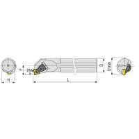 Preview: Boring bars TSKNR/L for inserts, insert holder Preview: Boring bars TSKNR/L for inserts, insert holder