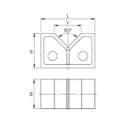 Vorschau: 1 Paar Prismenblöcke aus Guss Vorschau: 1 Paar Prismenblöcke aus Guss