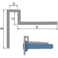 Vorschau: Flanschenwinkel aus Spezialstahl F104, verzinkt Vorschau: Flanschenwinkel aus Spezialstahl F104, verzinkt