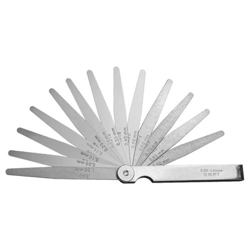 Precision steel feeler gauges, T3 DIN 2275, type F810