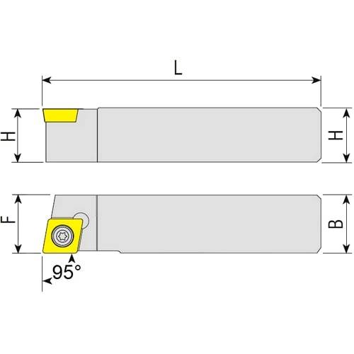 Drehhalter für Langdreher SCLCR/L, Wendeplattenhalter