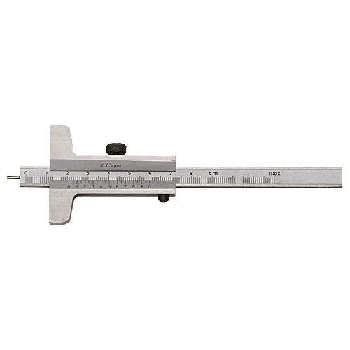 Messbereich 200mm Tiefenmesser Tiefenmessschieber mit rundem Messstift DIN 862 