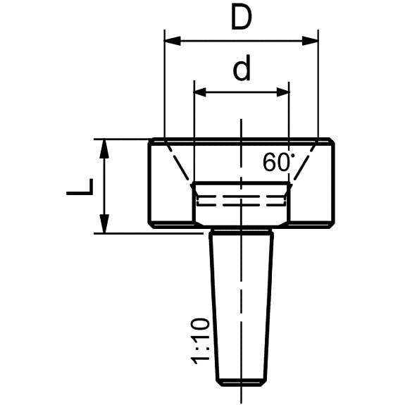 exchangeable hollow cone 60° for series 900