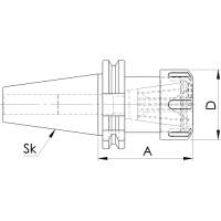 Vorschau: ER Spannzangenfutter DIN 69871 Vorschau: ER Spannzangenfutter DIN 69871