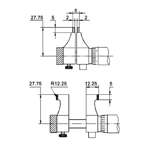 2 Punkt Innenmessschrauben digital Typ M77
