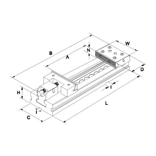 Modular Präzisionsschraubstock CNC, Typ CMC