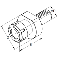 Vorschau: VDI Werkzeughalter DIN 69880 Form E4 Vorschau: VDI Werkzeughalter DIN 69880 Form E4