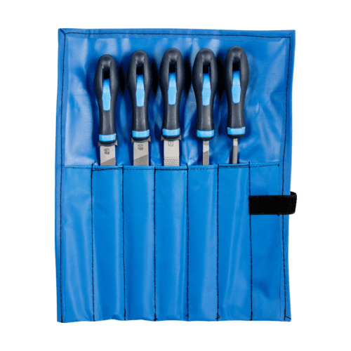 PFERD Workshop File set 5 pieces, with plastic handle