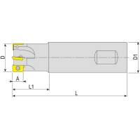 Vorschau: Wendeplattenfräser für SECO-Wendeplatten XO.. Vorschau: Wendeplattenfräser für SECO-Wendeplatten XO..