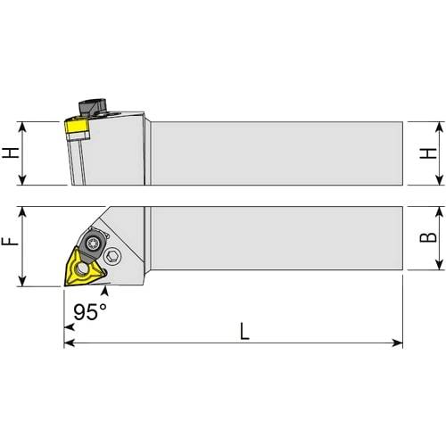 Wendeplattenhalter PWLNR/L, Drehhalter