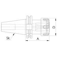 Vorschau: Spannzangenfutter ER für Spannzangen, MAS BT 403 Vorschau: Spannzangenfutter ER für Spannzangen, MAS BT 403