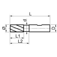 Preview: Drill slot milling cutter HARDAL, end mill 4/5-flutes Preview: Drill slot milling cutter HARDAL, end mill 4/5-flutes